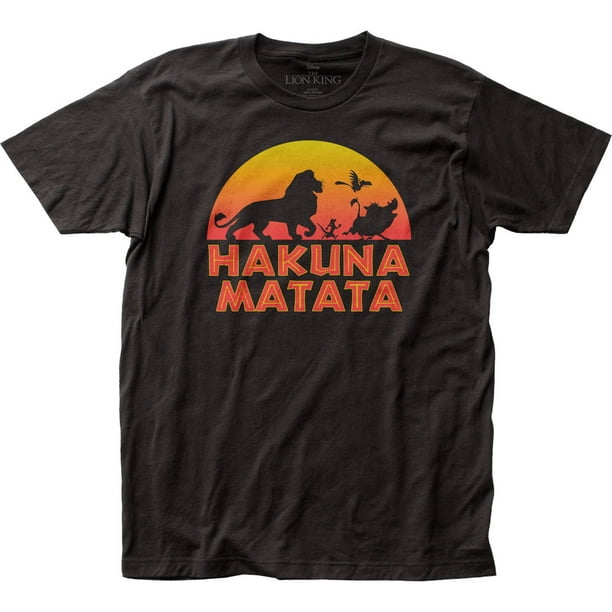 FengY Hakuna Matata Lion-King T Shirt Crewneck T-Shirt Short-Sleeve Cotton 